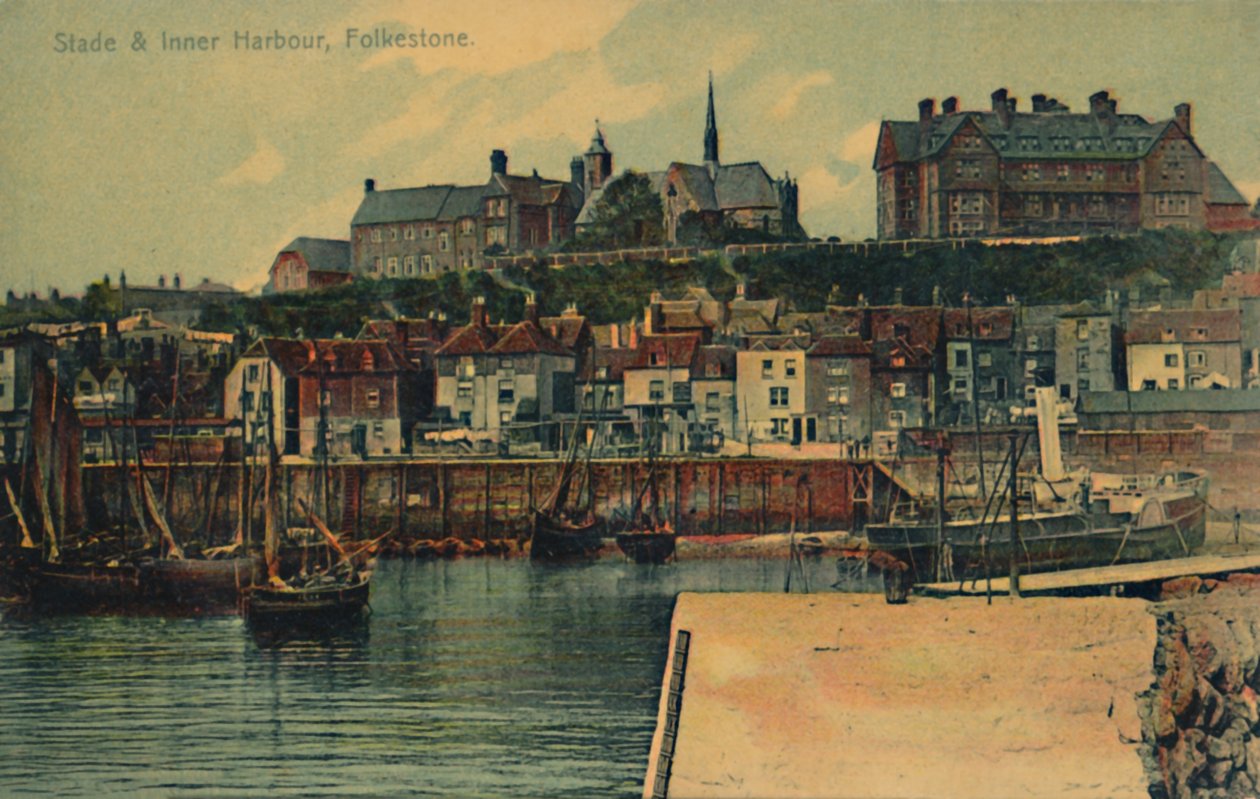 Stade & Inner Harbour, Folkestone, konec 19. a začátek 20. století od Unbekannt