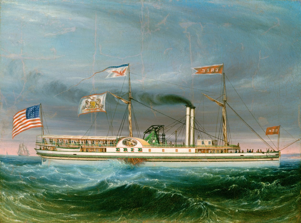 Parník Erie, pravděpodobně 1837. od Unbekannt