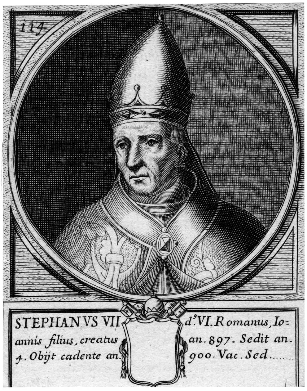 Štěpán VII., papež katolické církve od Unbekannt