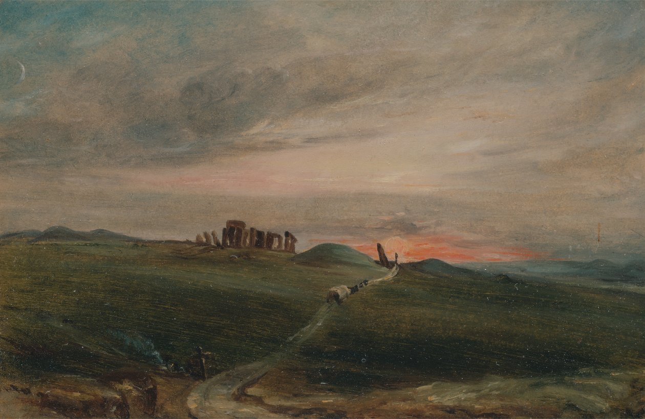 Stonehenge při západu slunce, 1836. od Unbekannt