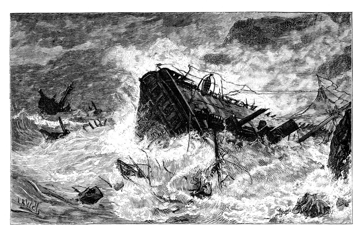 Storm, Balaclava, Ukrajina, c1888 od Unbekannt