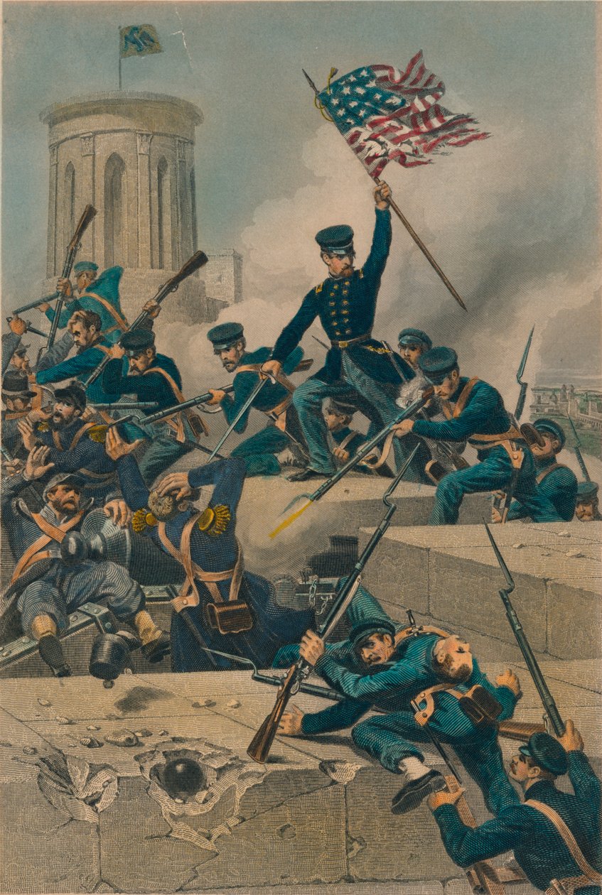 Storming of Chapultepec, 1877 od Unbekannt
