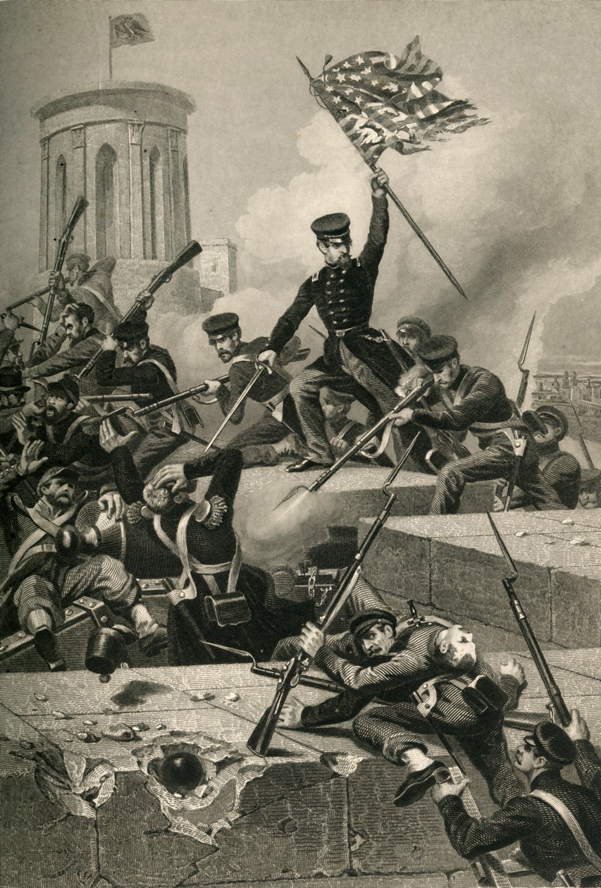 Storming of Chapultepec, 1878. od Unbekannt