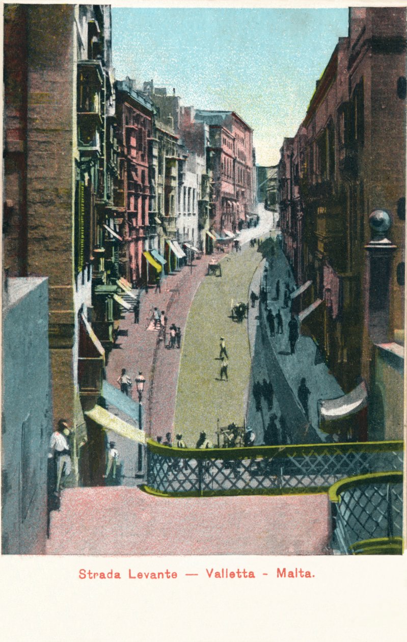 Strada Levante - Valletta - Malta, c1900 od Unbekannt