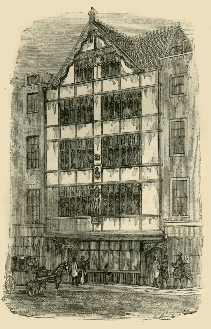 Pouliční fronta Crosby Hall, c1872. od Unbekannt