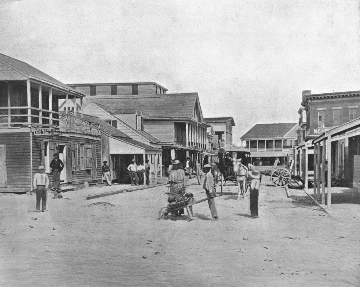 Street v Key West, Florida, USA, c1900. od Unbekannt