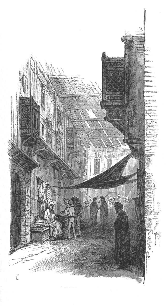 Ulice v Suezu, c1882 od Unbekannt