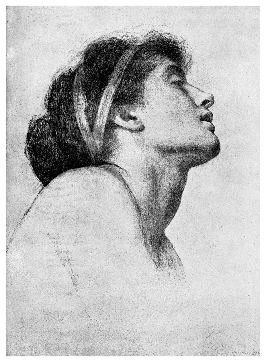 Studie pro Paola a Francesca, 1895 od Unbekannt
