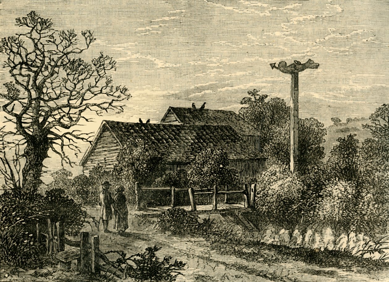 Sydenham Wells v roce 1750, c1878. od Unbekannt