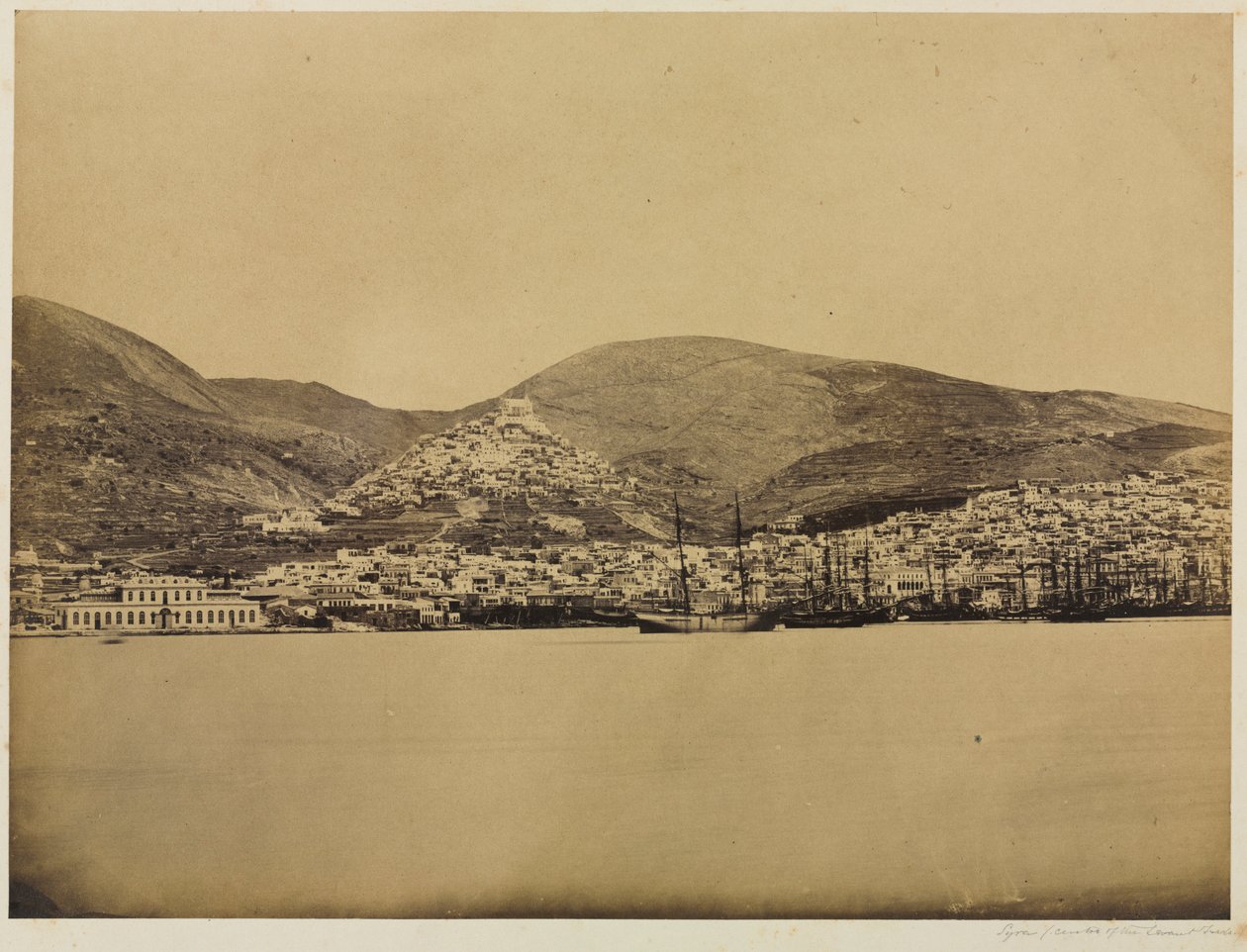 Syros, Centrum obchodu Levant, c. 50. léta 19. století. od Unbekannt