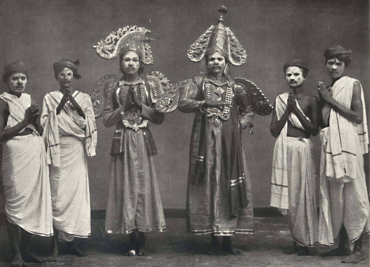Scéna z Shakuntalavilasa, hry Shakuntala, 1926 od Unbekannt
