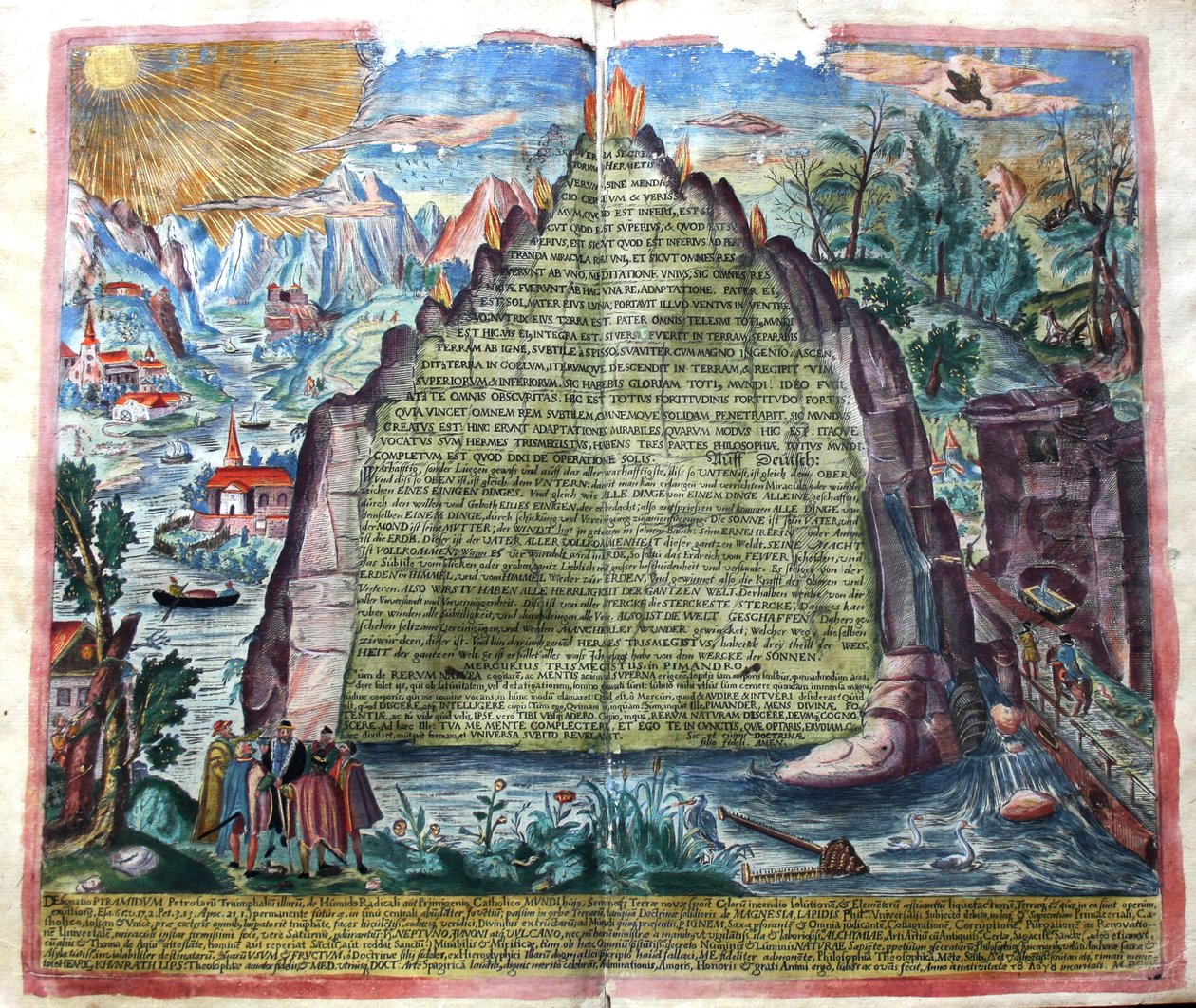 Tabula Smaragdina Smaragdová deska Herma Trismegista, 1609. od Unbekannt