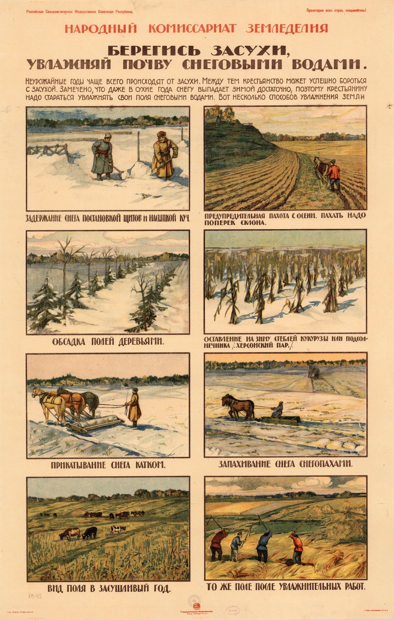 Proveďte opatření proti suchu., cca 1920-1921. od Unbekannt