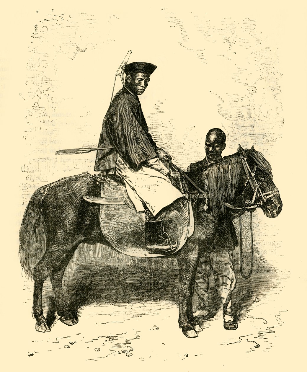Tatarský jezdecký voják, 1890. od Unbekannt