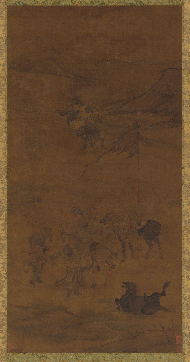 Tatarští jezdci, dynastie Ming, 1368-1644. od Unbekannt