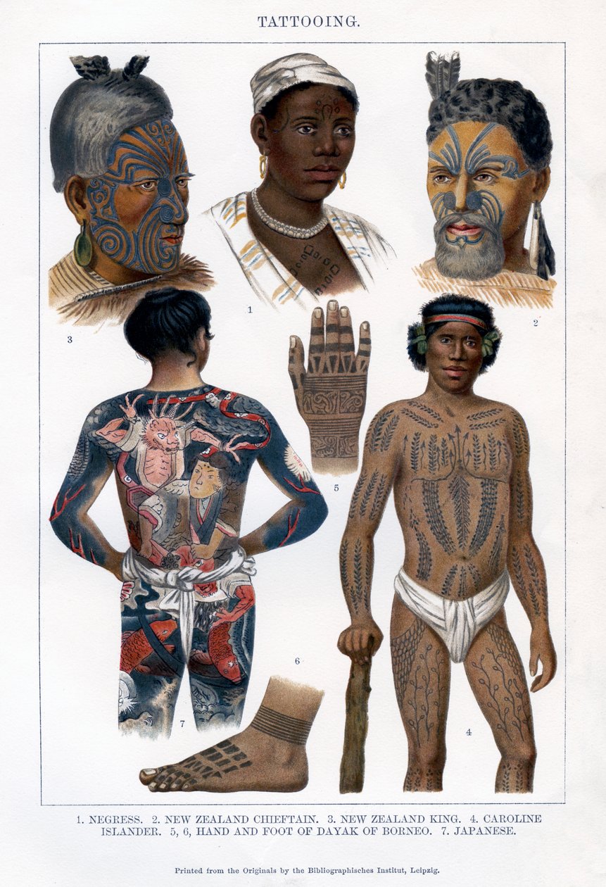 Tetování, 1800-1900 od Unbekannt