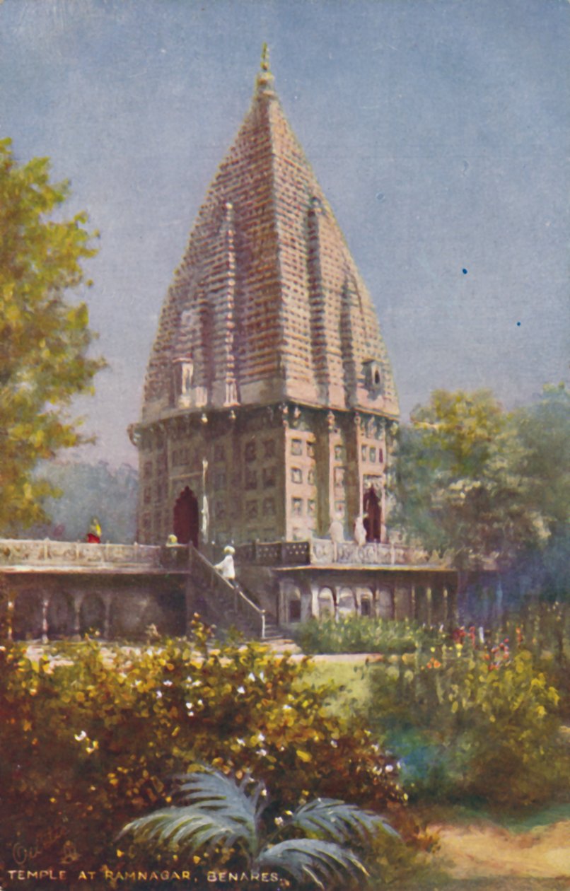 Chrám v Ramnagar, Benares, . od Unbekannt