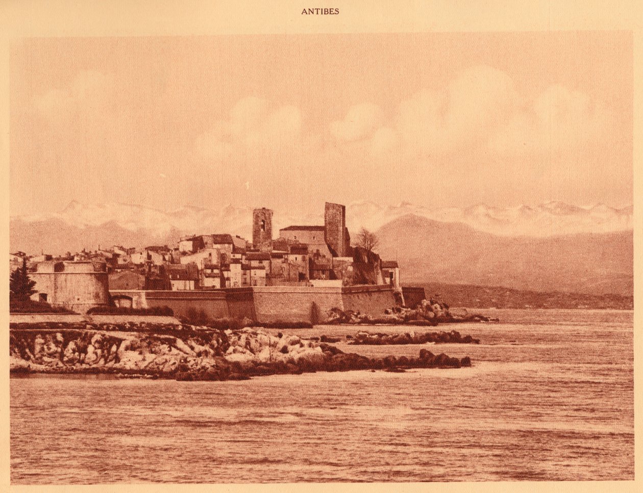 Hřeben Alp a Antibes, 1930. od Unbekannt