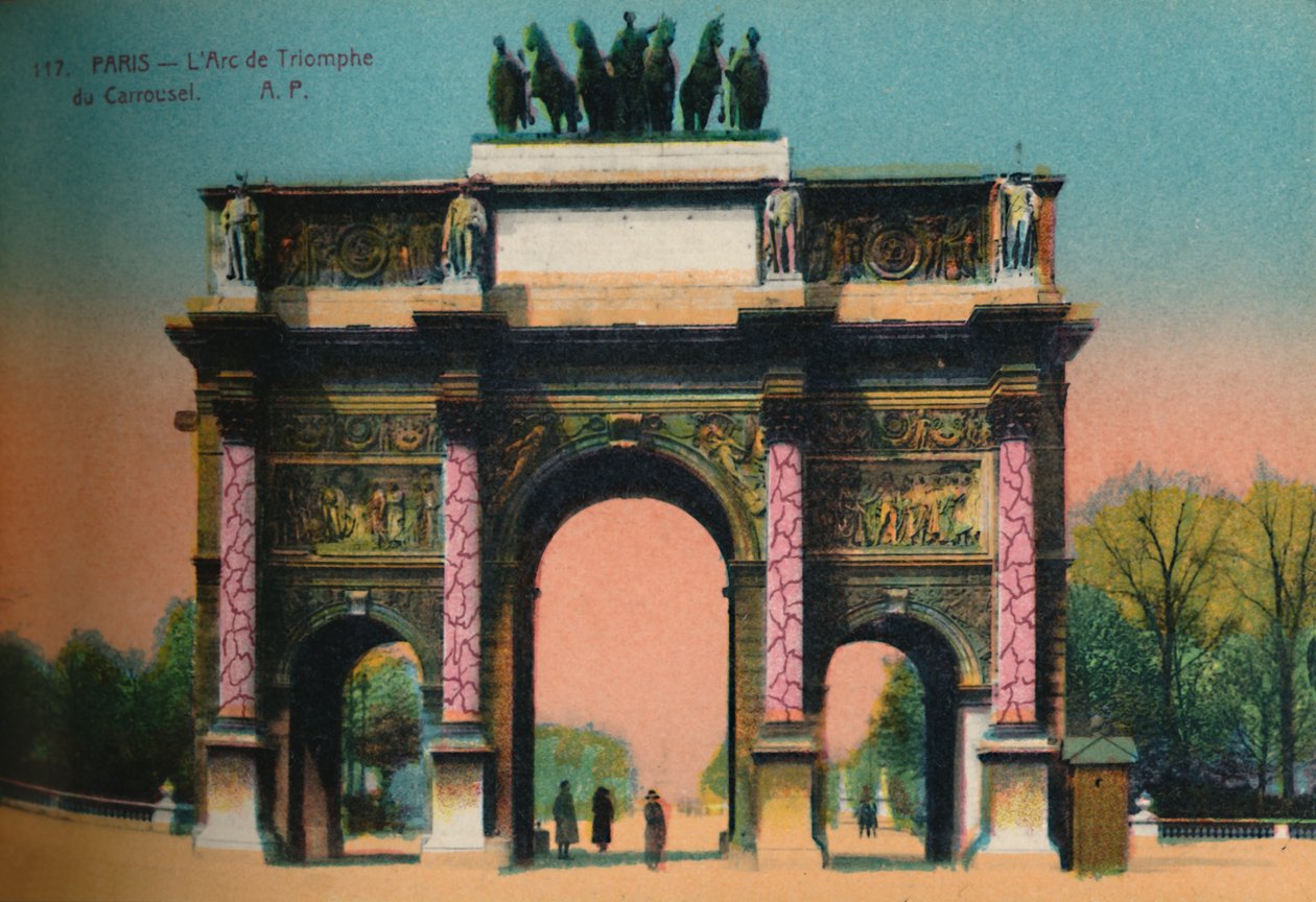 Arc de Triomphe du Carrousel, Paříž, c1920 od Unbekannt