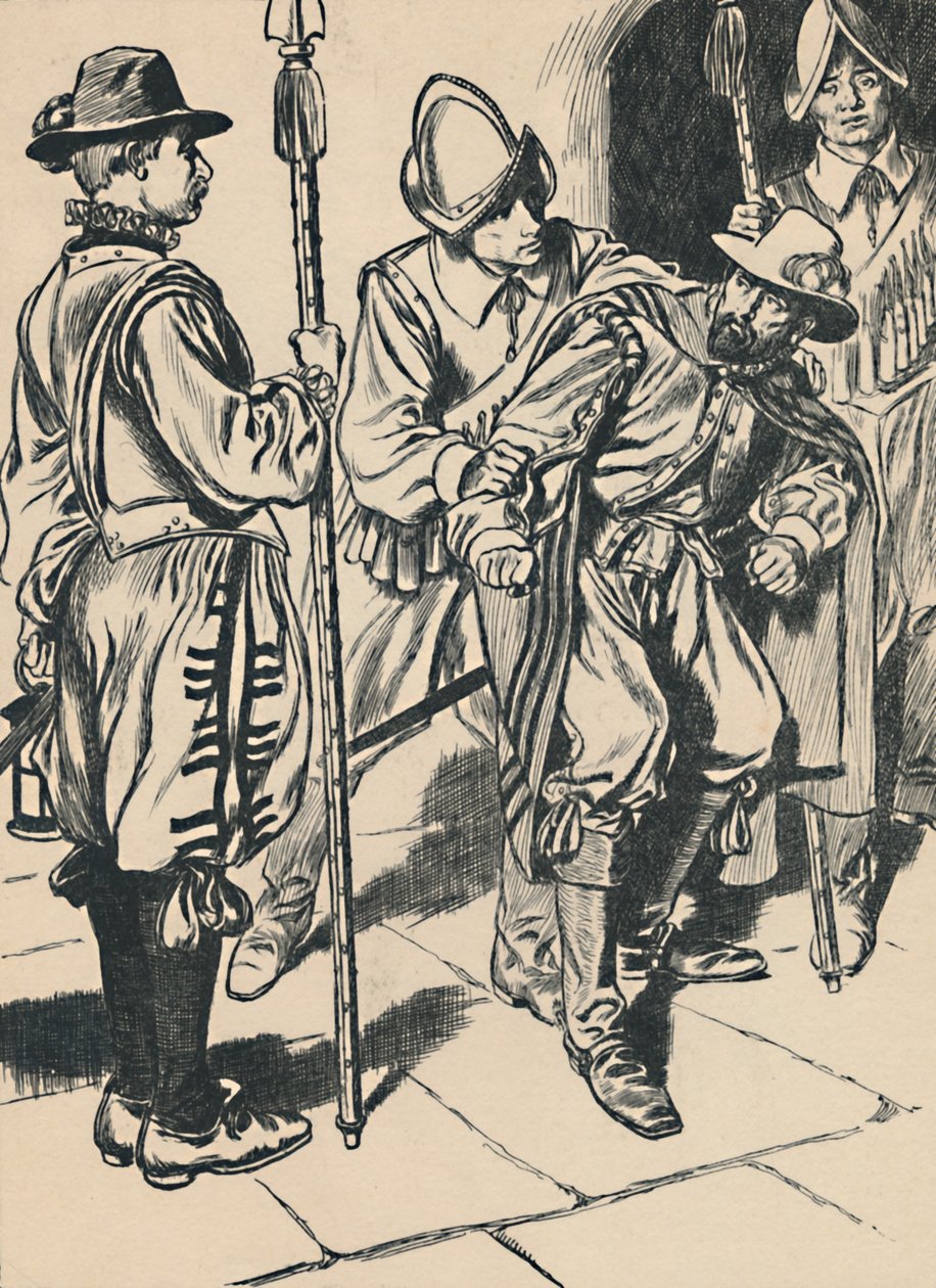 Zatčení Guye Fawkese, c1907. od Unbekannt