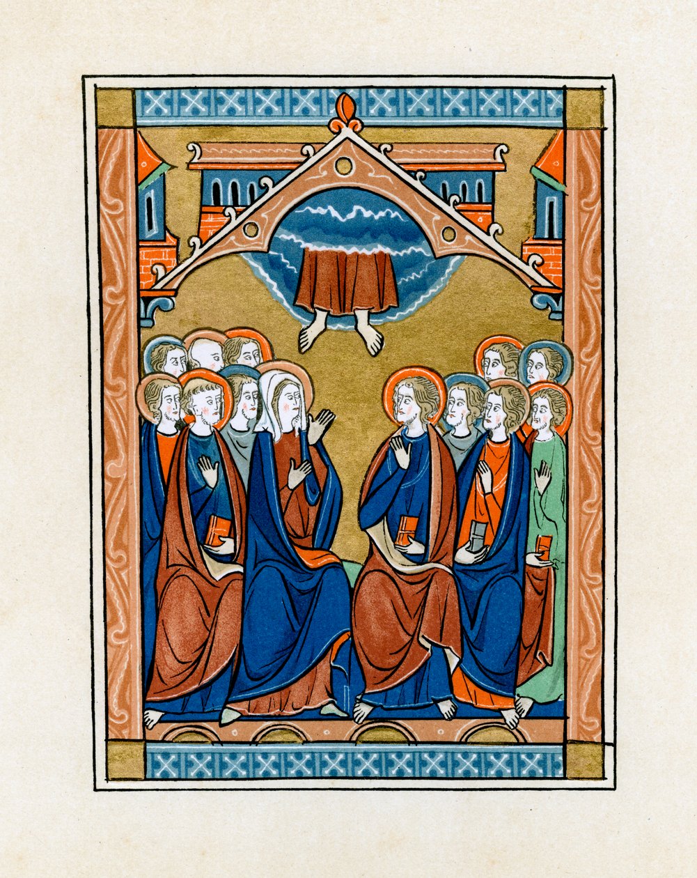 Nanebevstoupení, 1250-1260 od Unbekannt