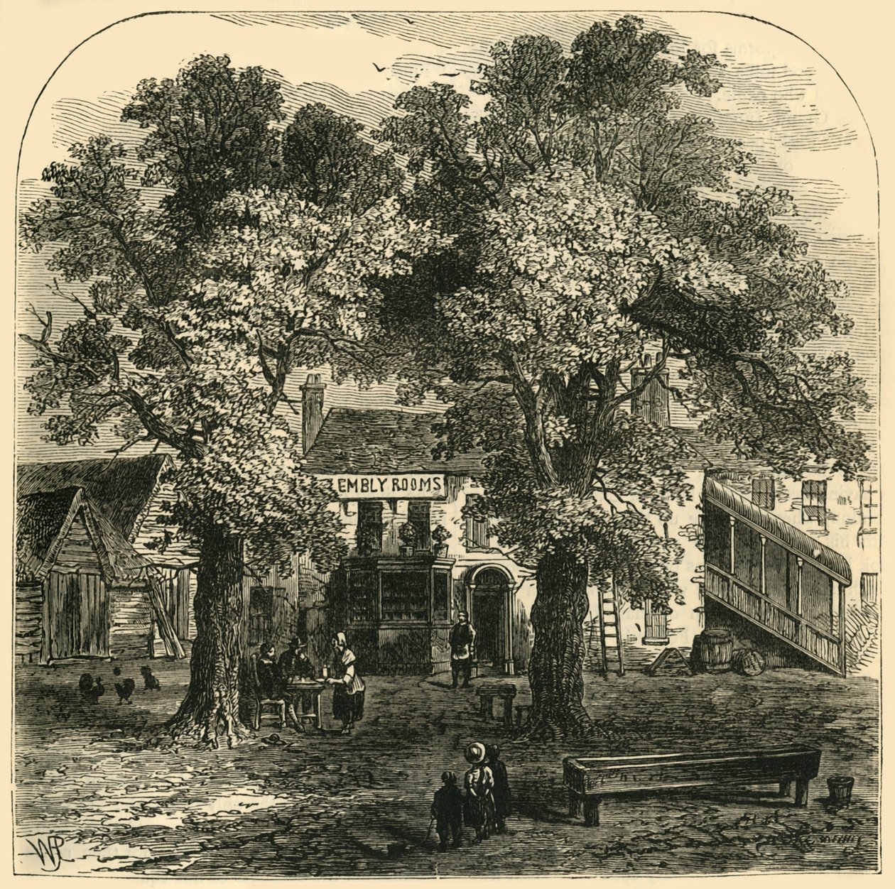 The Assembly Rooms, Kentish Town, 1750, c1856. od Unbekannt