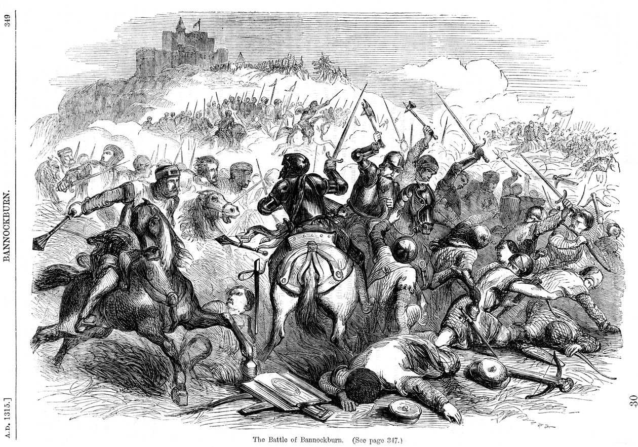 Bitva u Bannockburnu, 24. června 1314 od Unbekannt