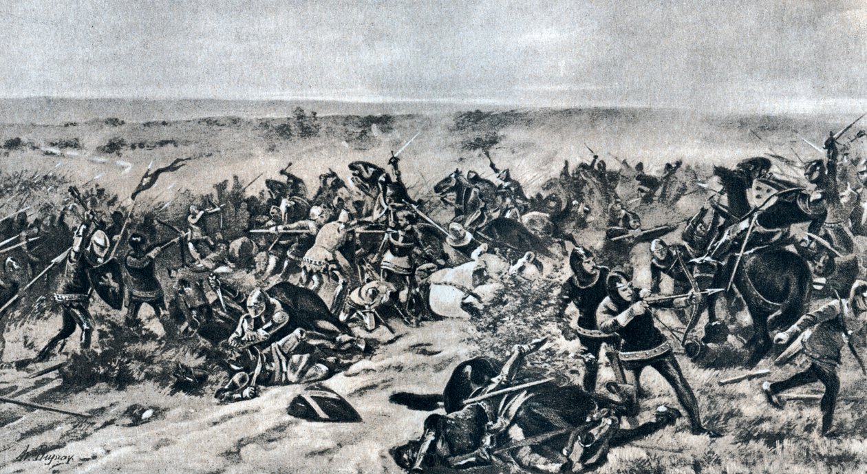 Bitva u Crecy, 26. srpna 1346, 1910 od Unbekannt