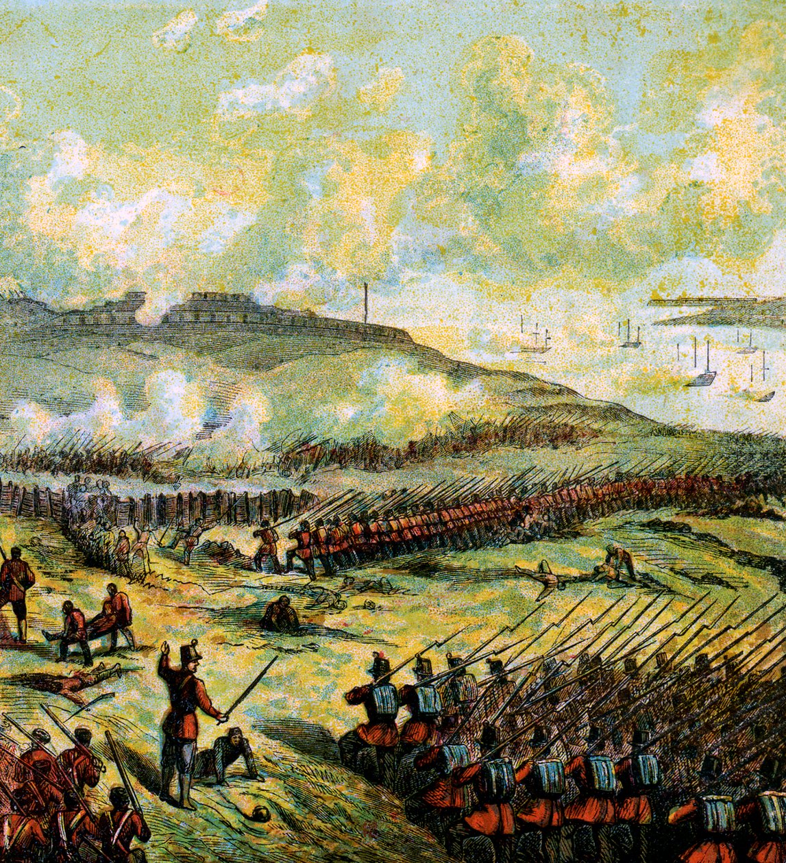 Bitva u Inkermanu, 1854, 50. léta 19. století od Unbekannt