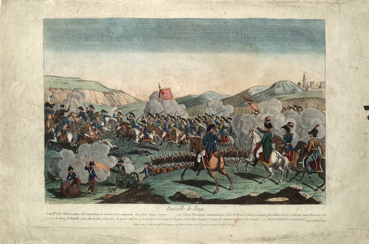 Bitva u Jeny, cca 1806 od Unbekannt