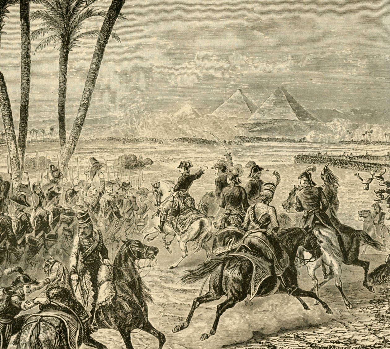 Bitva u pyramid, 1798, 1890. od Unbekannt