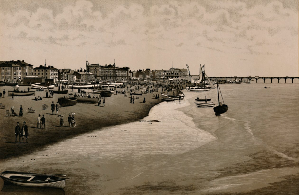 Pláž, Yarmouth, c1880. od Unbekannt