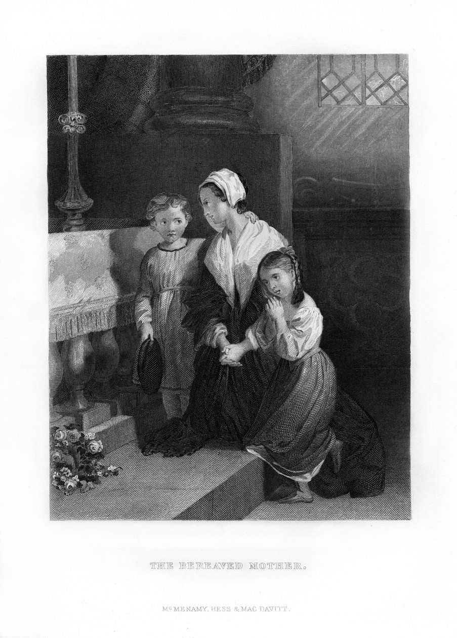 Pozůstalá matka, 1872 od Unbekannt