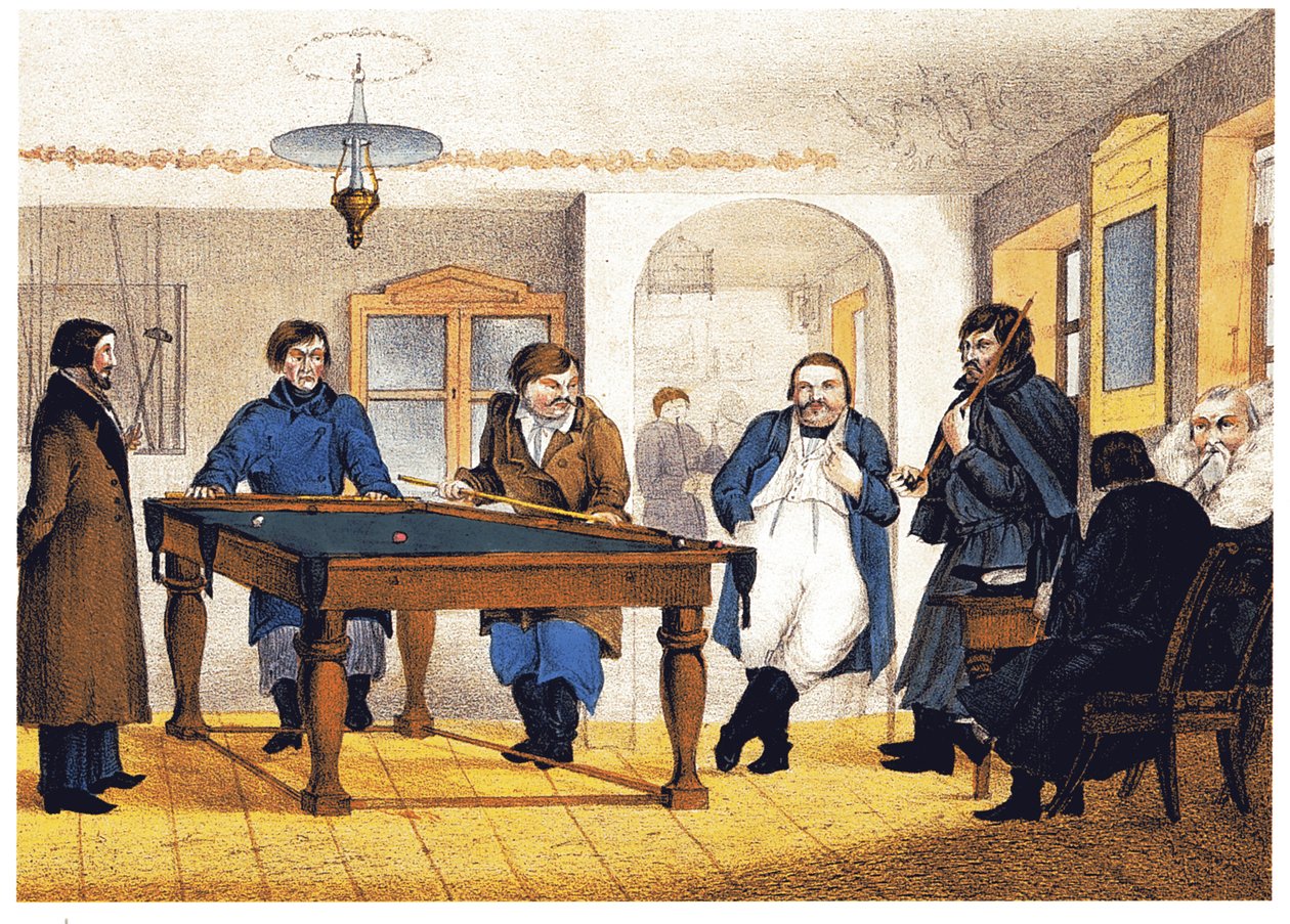 Billiard Room, počátek 19. století. od Unbekannt