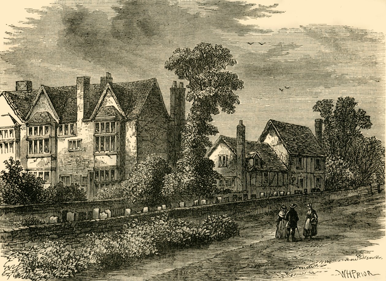 Černobílý dům, 1800, c1876. od Unbekannt