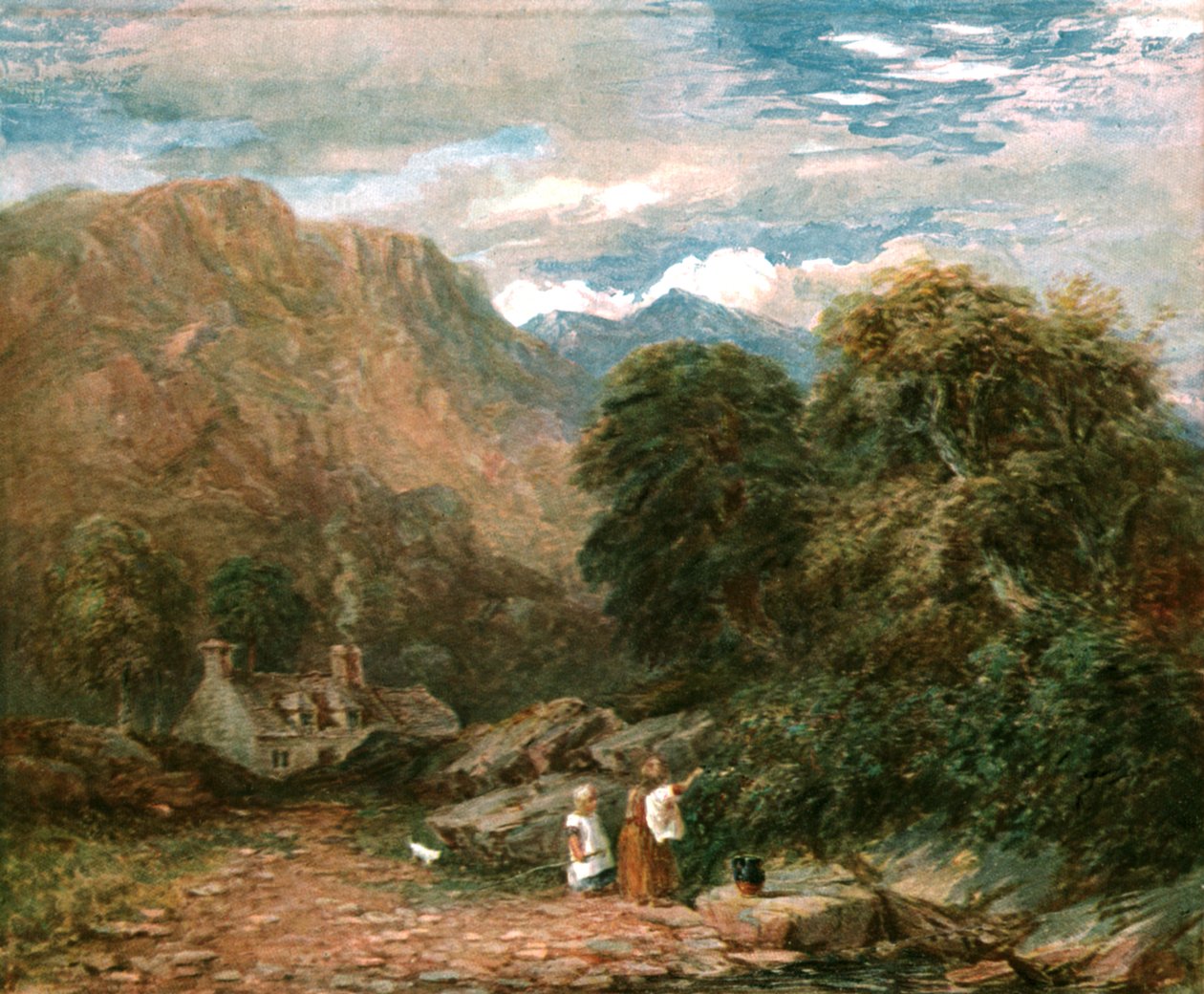 The Blackberry Gatherers, c1850, c1900. od Unbekannt