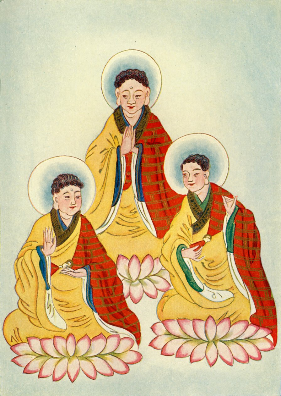 „Budhistická triáda“, 1922. od Unbekannt