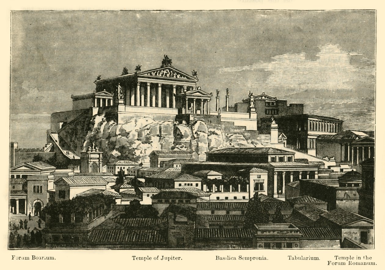 Kapitol, z restaurování Mount Palatine, 1890. od Unbekannt