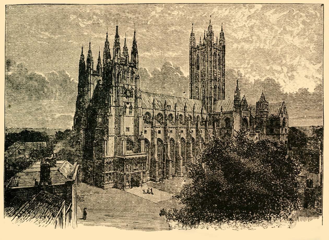 Katedrála z jihozápadu, 1898. od Unbekannt