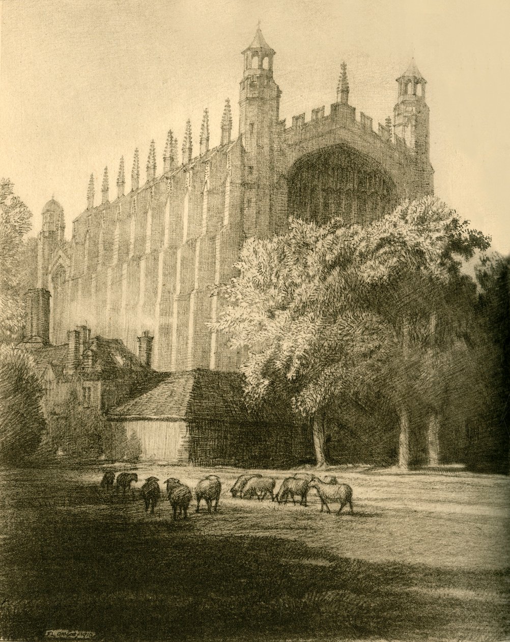 Kaple z jihovýchodu, 1911. od Unbekannt