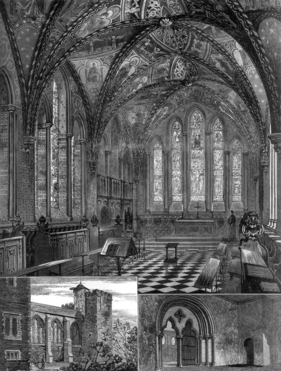 Kaple Lambeth Palace, Londýn, 1887 od Unbekannt