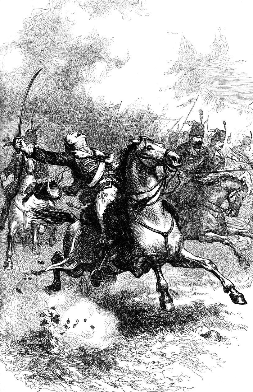 The Charge of Pulaski, c1880 od Unbekannt