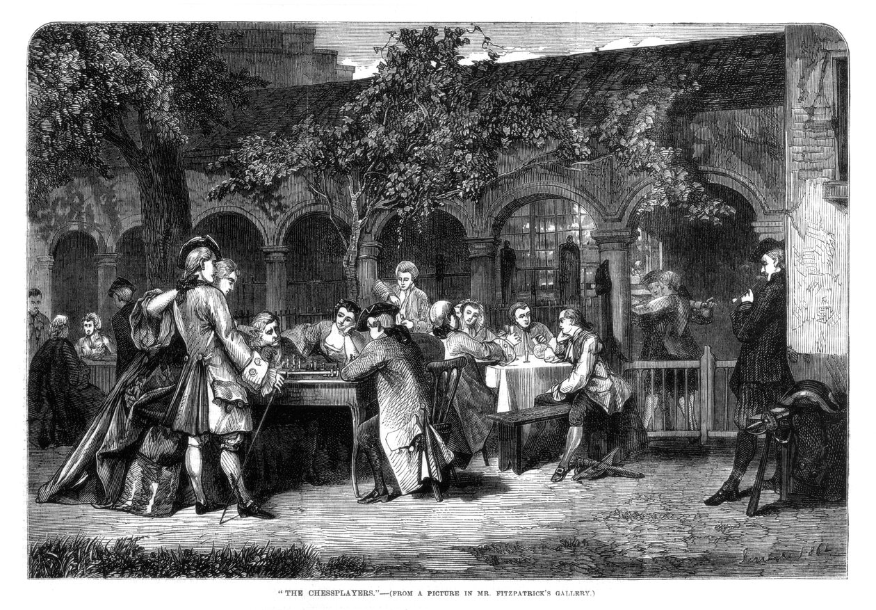 The Chessplayers, 1864 od Unbekannt