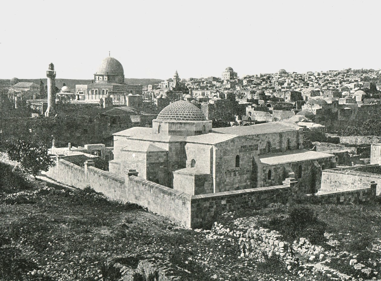 Kostel svaté Anny, Jeruzalém, Palestina, 1895. od Unbekannt