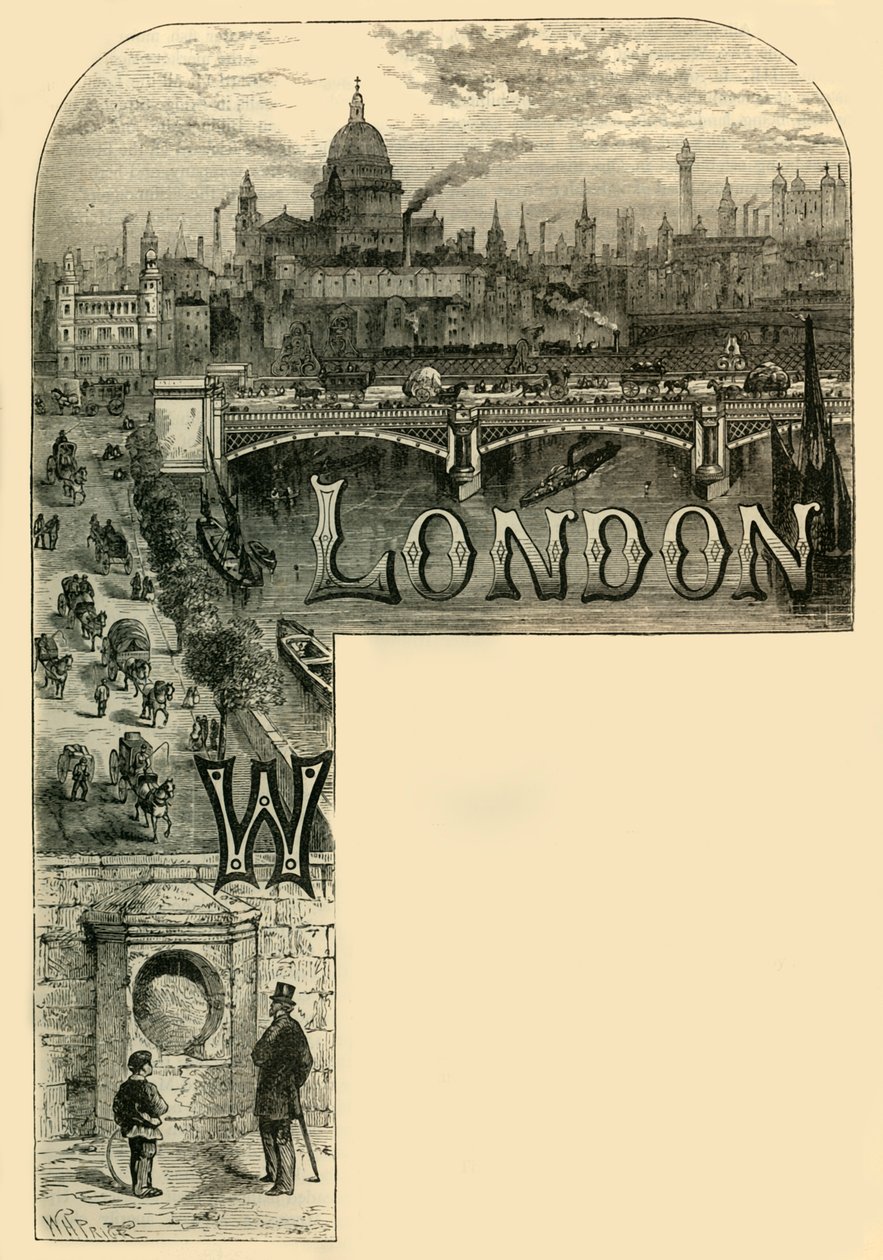 The City of London, c1872. od Unbekannt
