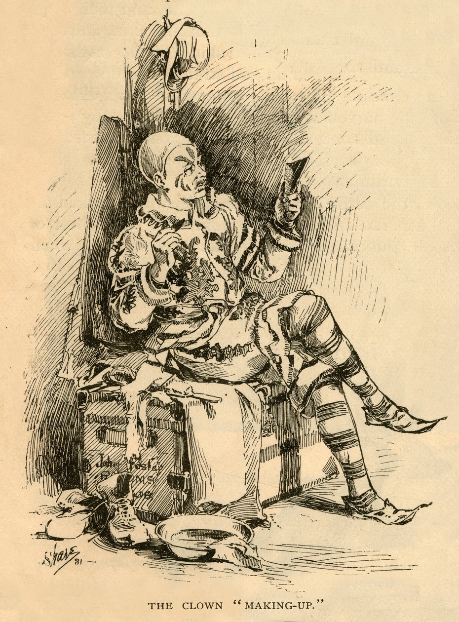 Vytváření klaunů, 1882. od Unbekannt