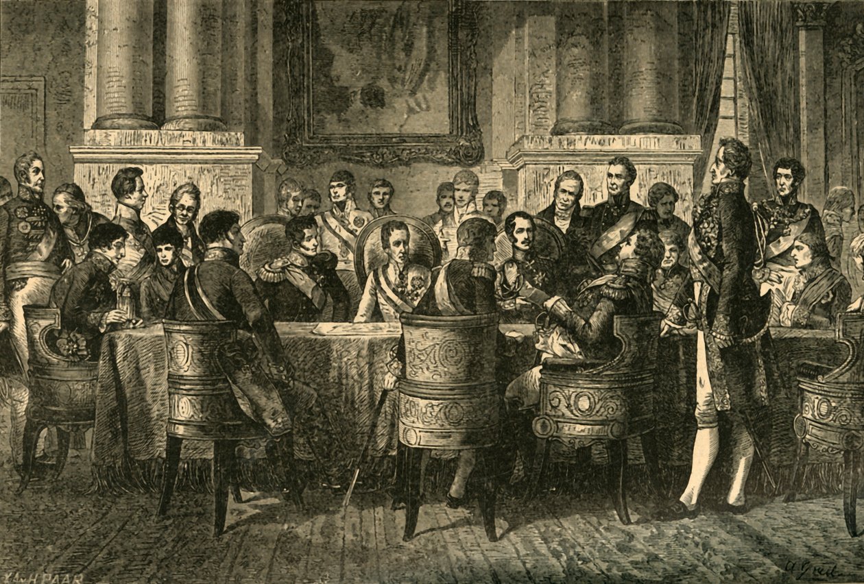 Vídeňský kongres, Rakousko, 1814-1815 c1890. od Unbekannt