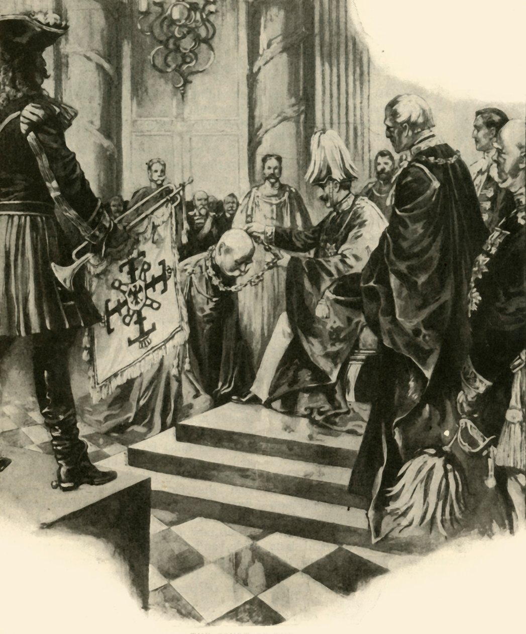 Kaiserův dvůr, 1910. od Unbekannt
