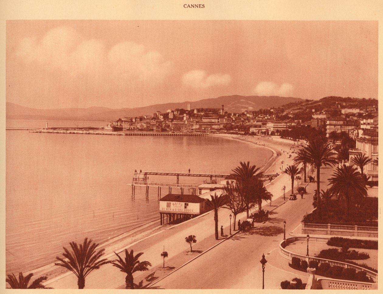Croisette a Mont Chevalier, Cannes, 1930. od Unbekannt