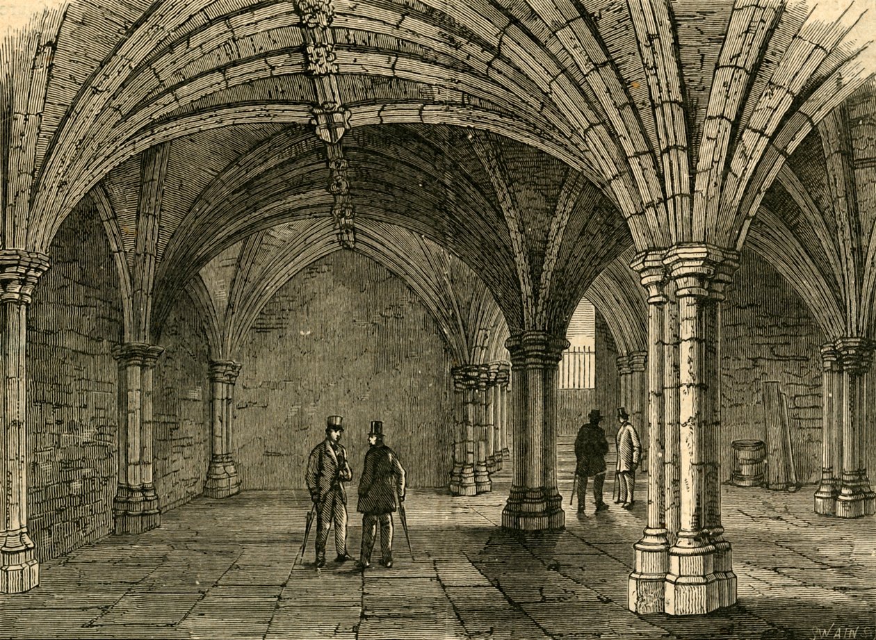 The Crypt of Guildhall, 1897. od Unbekannt